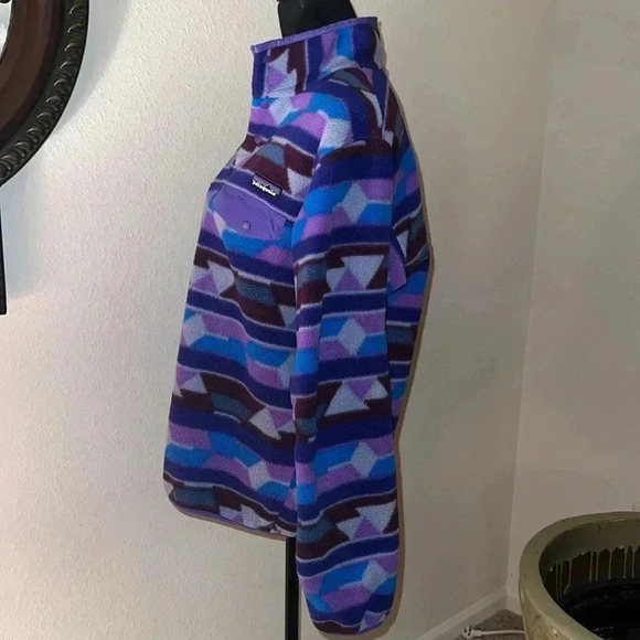 Patagonia Women’s Synchilla Snap-T Pullover Fleece MEDIUM Purple Jacket - Picture 10 of 16